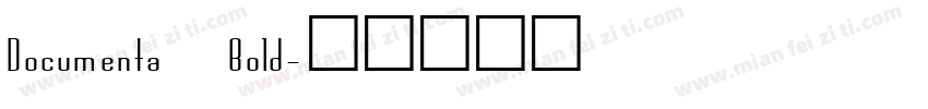 Documenta Bold字体转换